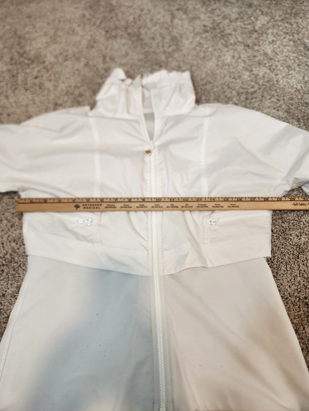 Lululemon White Seek The Peak Jacket Size 8 - Picture 11 of 12